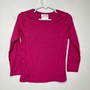 Hanna Andersson pink tee 100% Pima cotton size 4